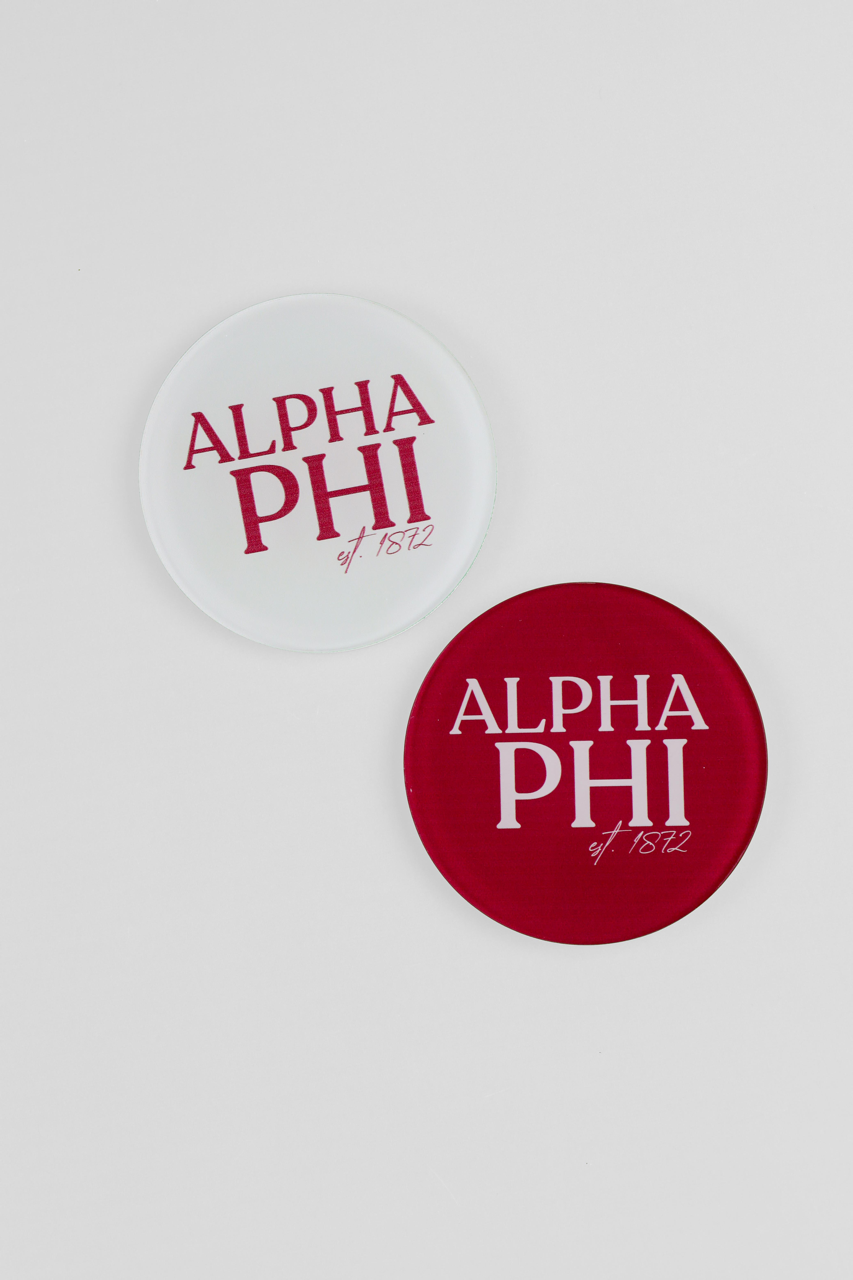 Alpha Phi Acrylic Coasters