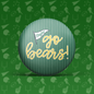 Go Bears Pinstripe Button