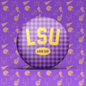 LSU Game Day Gingham Button