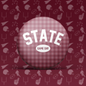 State Game Day Gingham Button