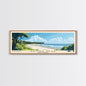 Hilton Head, South Carolina Panoramic Beach Print, Vacation Gift, South Carolina Wall Art, Framed Canvas Print, Framed Beach Painting