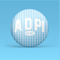 Alpha Delta Pi Gingham Button