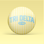 Tri Delta Gingham Button