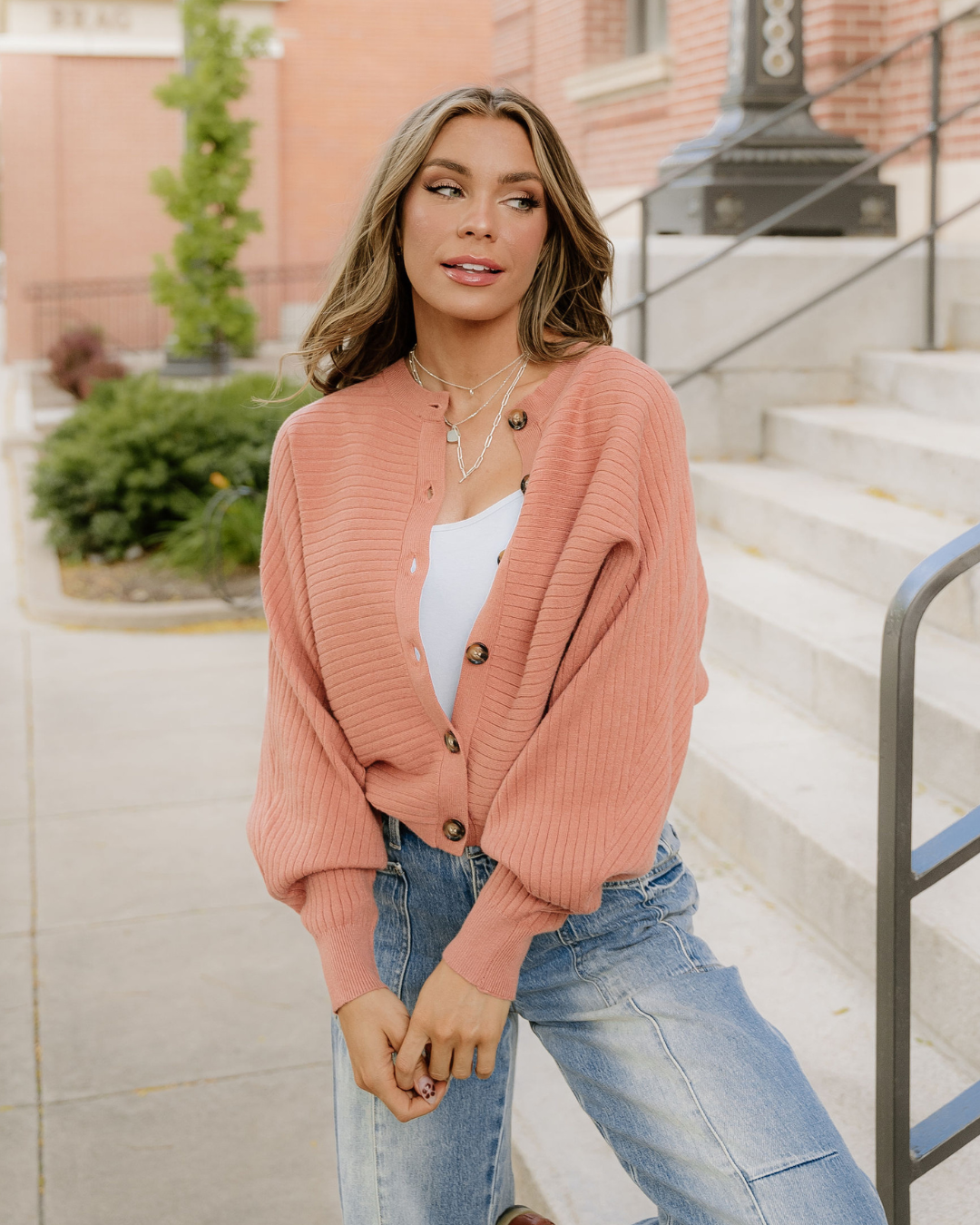 Lena Dolman Sleeve Sweater Cardigan
