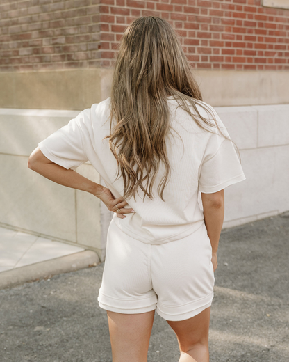 Brooke Raw Edge 2pcs Short Set
