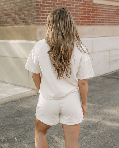 Brooke Raw Edge 2pcs Short Set
