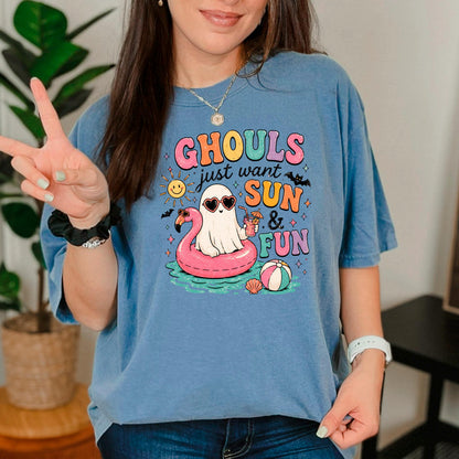 Summerween Shirt - Retro Spooky Beach Tee | Pastel Goth Halloween Summer Top