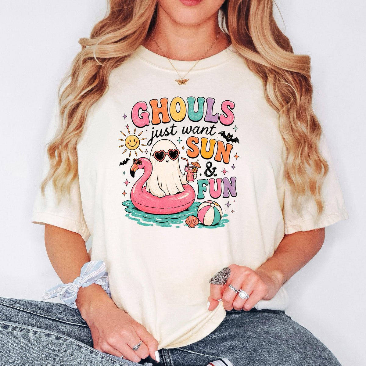 Summerween Shirt - Retro Spooky Beach Tee | Pastel Goth Halloween Summer Top
