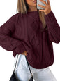 Trendy Queen Women's Oversized Cable Knit Sweaters 2026 Fall Outfits