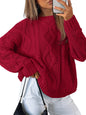 Trendy Queen Women's Oversized Cable Knit Sweaters 2026 Fall Outfits