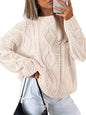 Trendy Queen Women's Oversized Cable Knit Sweaters 2026 Fall Outfits