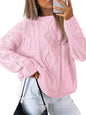Trendy Queen Women's Oversized Cable Knit Sweaters 2026 Fall Outfits