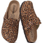 KIDMI Genuine Suede Clogs for Women Men Cork Footbed Mules Potato Shoes