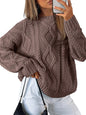 Trendy Queen Women's Oversized Cable Knit Sweaters 2026 Fall Outfits