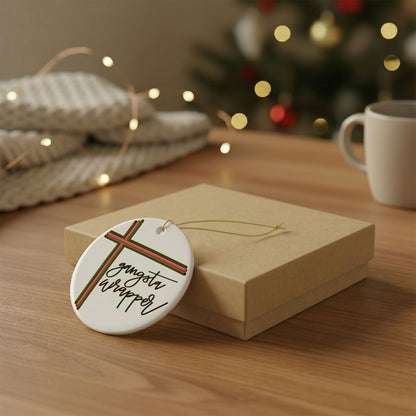 Gangsta Wrapper Ceramic Ornament