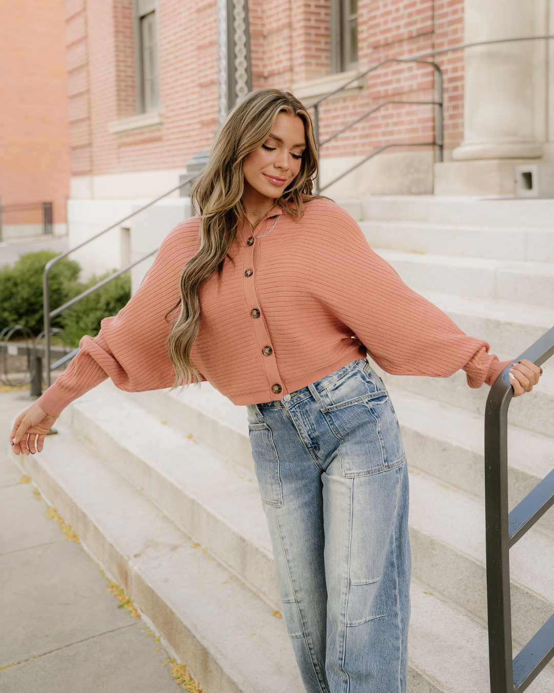 Lena Dolman Sleeve Sweater Cardigan