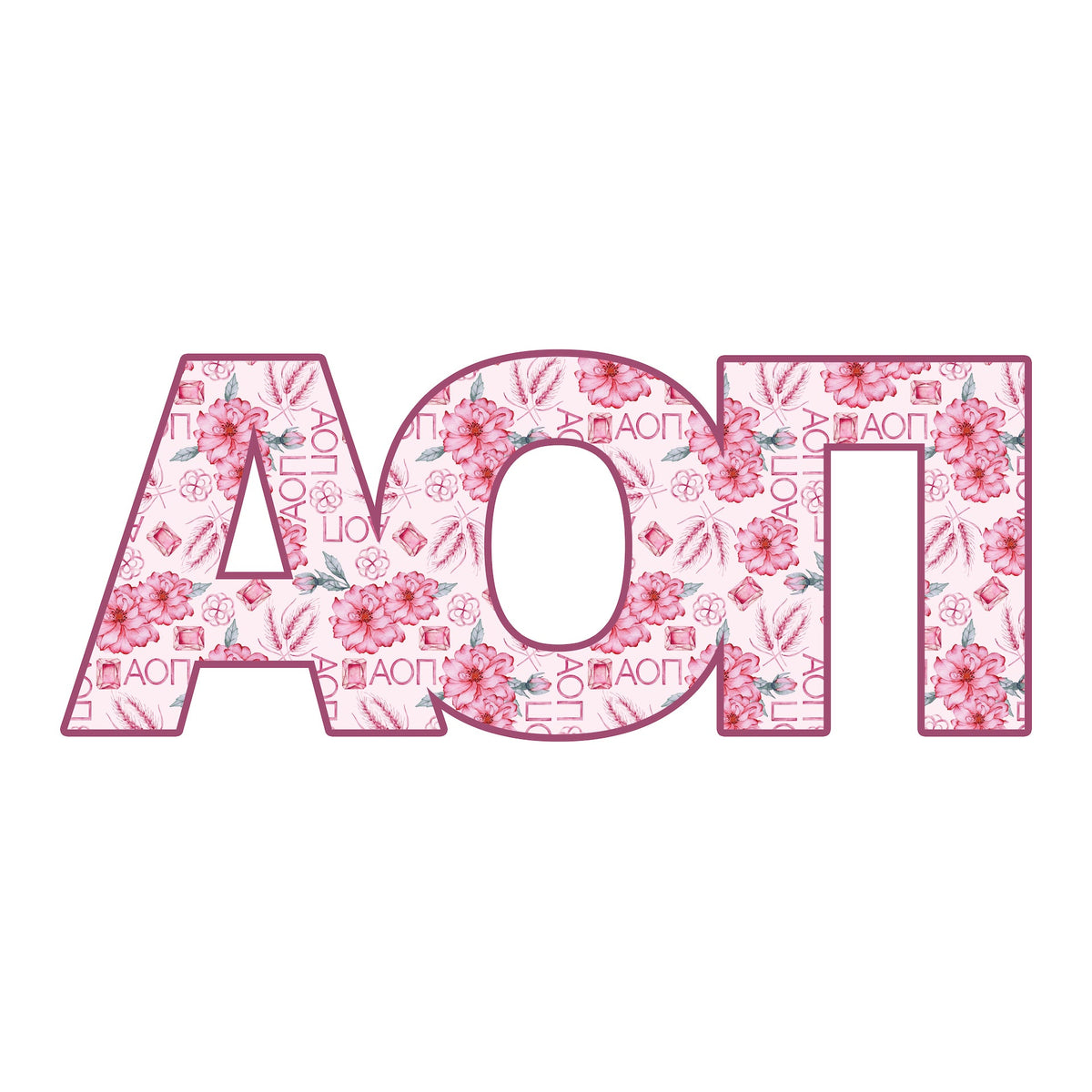 Alpha Omicron Pi Door Hanger