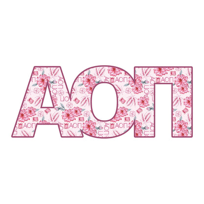 Alpha Omicron Pi Acrylic Shelf Decor