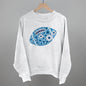 Floral Football Blue
