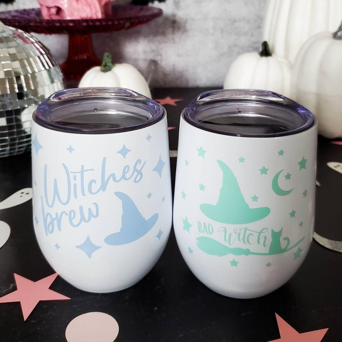 Bad Witch Pastel Halloween Wine Tumbler