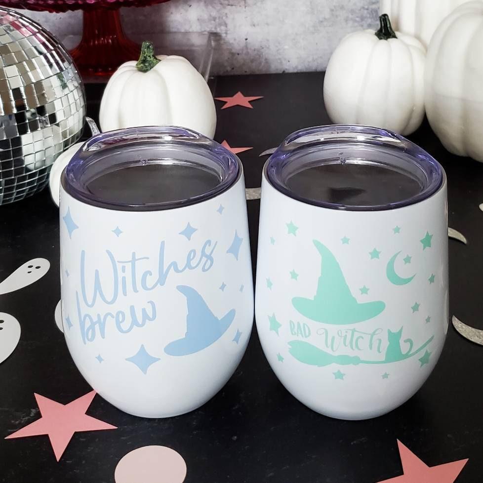 Bad Witch Pastel Halloween Wine Tumbler