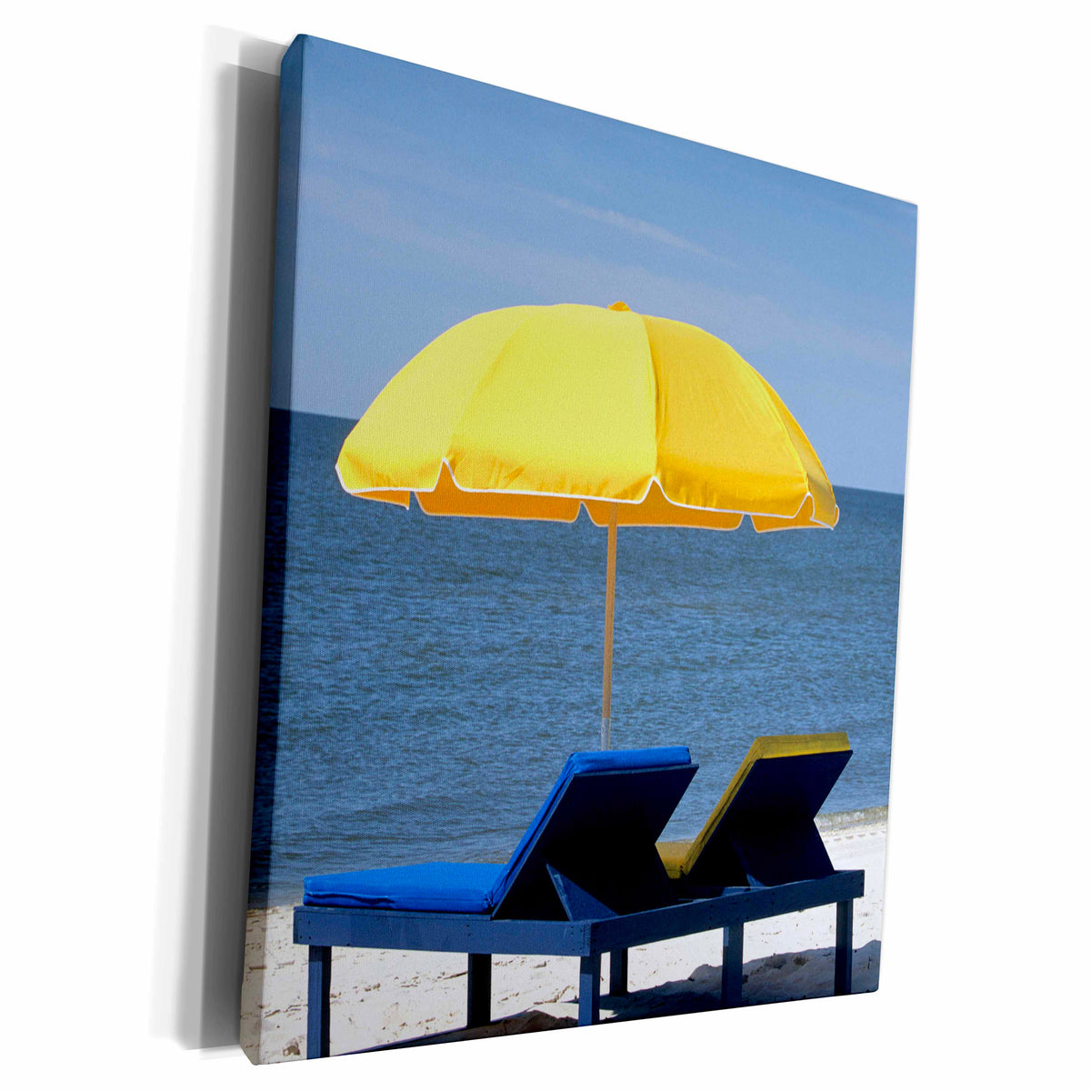 3dRose Beach umbrella, Outer Banks, North Carolina - US34... - Museum Grade Canvas Wrap (cw_93279)