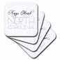 3dRose Alexis Design - American Beaches Typography - American Beaches. Decorative Text Nags Head, North Carolina - Coasters