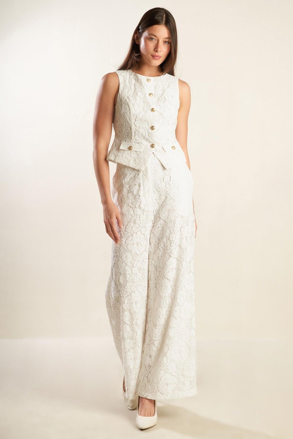 WE TRUST YOU WOVEN LACE PANTS