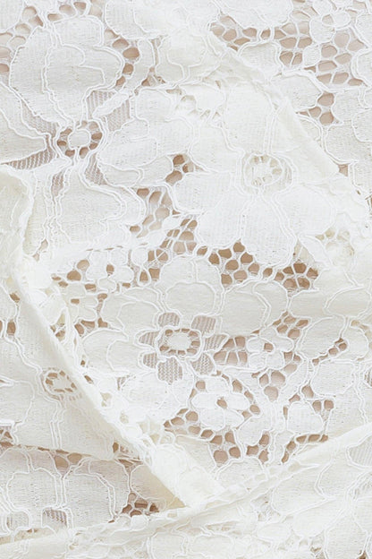 CHANTILLY FLAIR WOVEN LACE TUBE TOP
