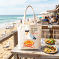 I'm Here To Steal Your Snacks Seagull Tote Bag, Funny Summer Beach Gift Shopper