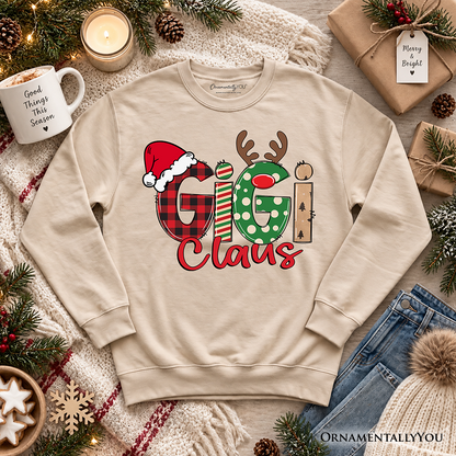 Gigi Claus Retro Christmas Sweatshirt, Matching Family Holiday Sweater
