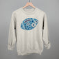Floral Football Blue