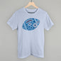 Floral Football Blue