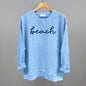 Beach (Blue Script)