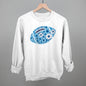 Floral Football Blue