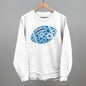 Floral Football Blue