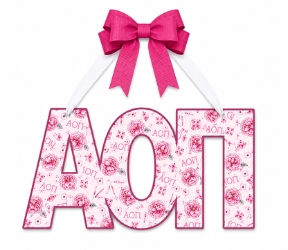 Alpha Omicron Pi Door Hanger