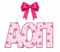 Alpha Omicron Pi Door Hanger