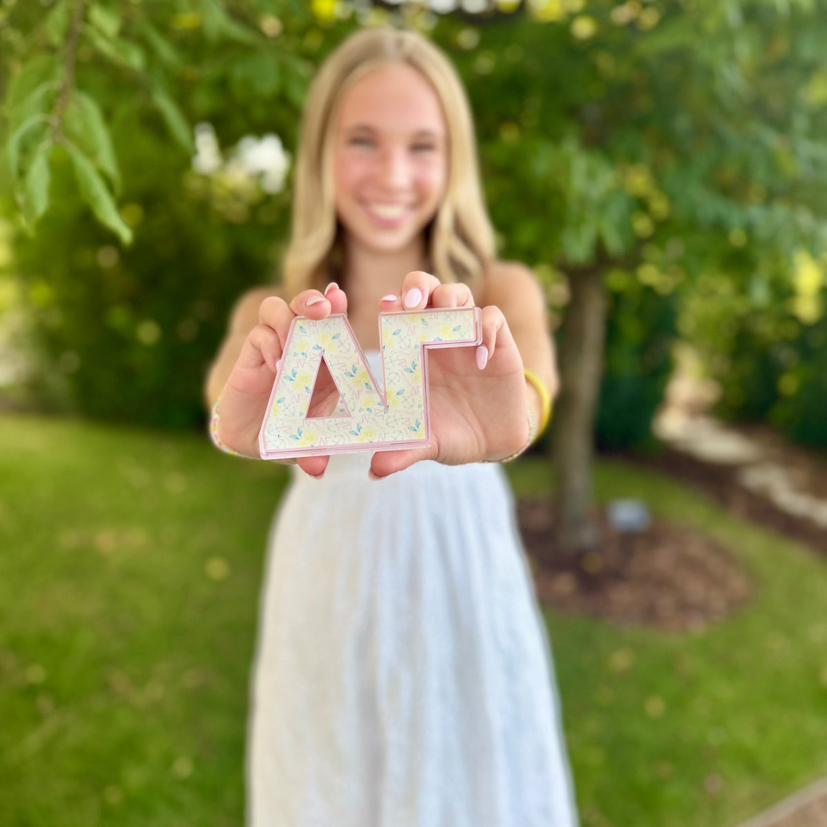 Delta Gamma Acrylic Shelf Decor