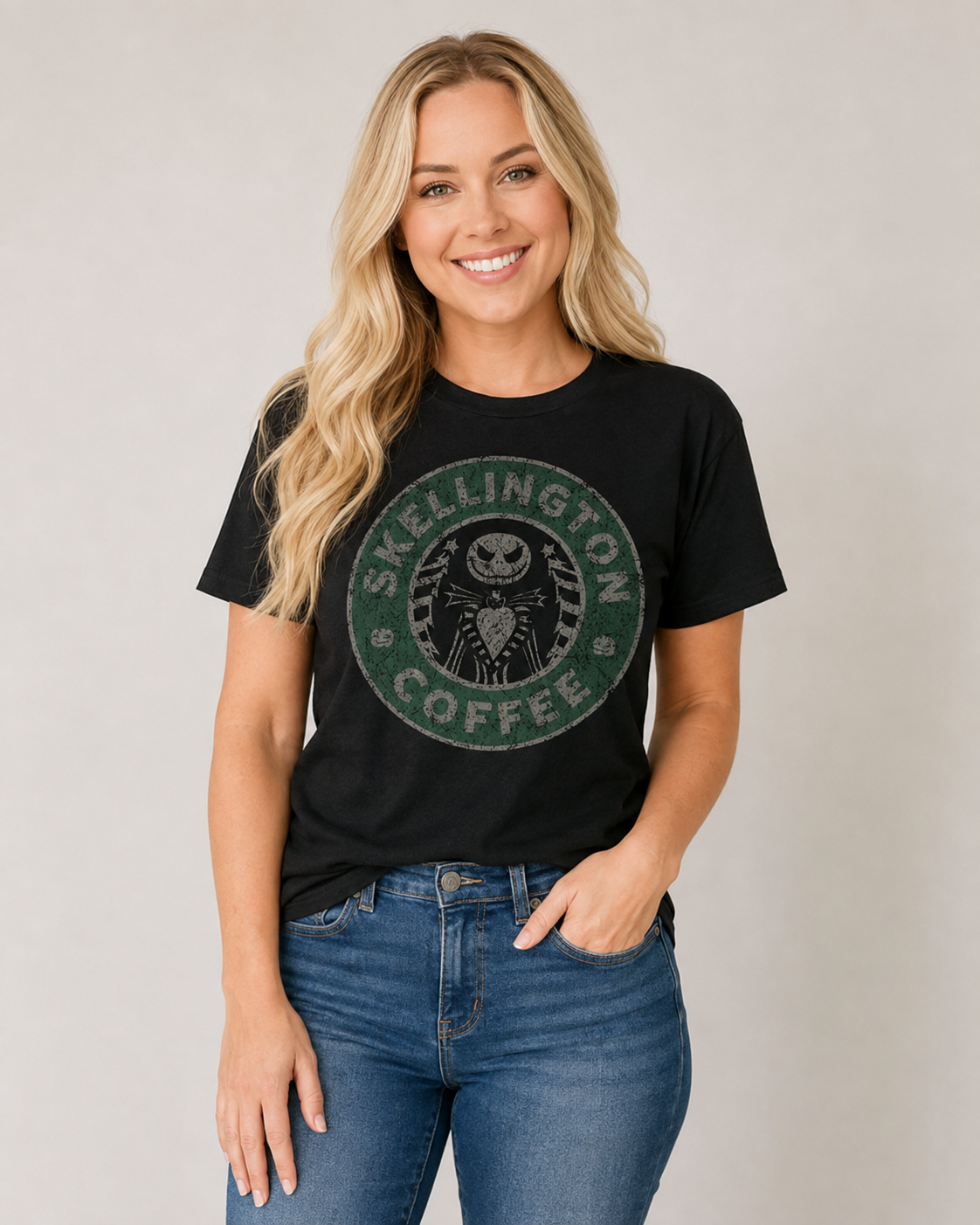Skeleton Roast Coffee Graphic Tee