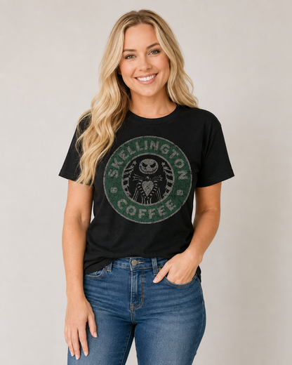 Skeleton Roast Coffee Graphic Tee