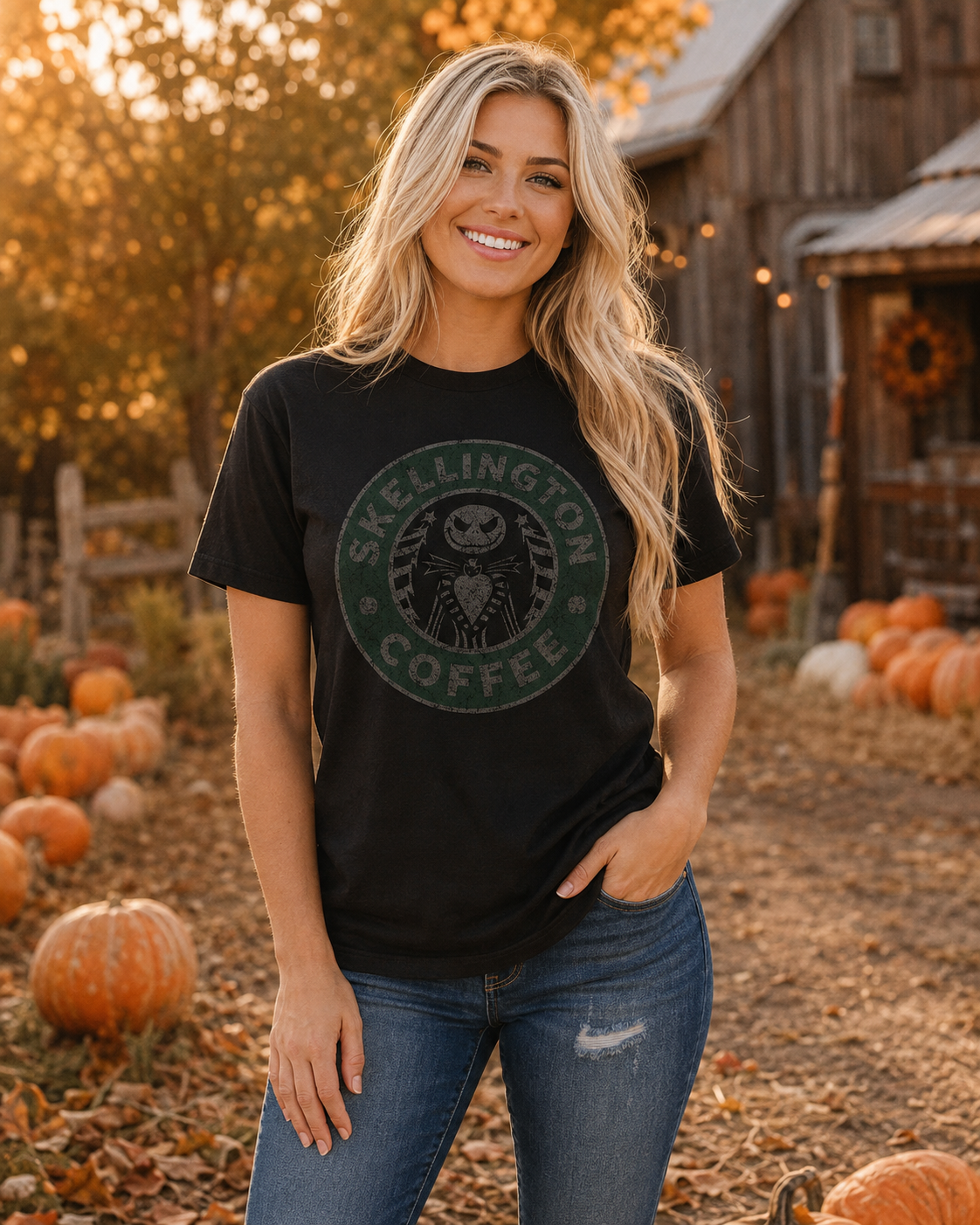 Skeleton Roast Coffee Graphic Tee