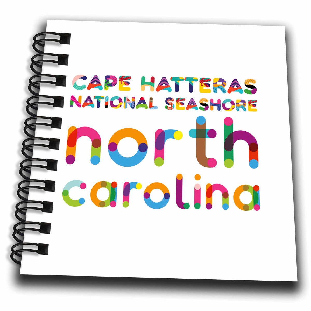 3dRose Popular American Beaches. Cape Hatteras, North Carolina colorful... - Drawing Books (db_339019)