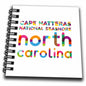 3dRose Popular American Beaches. Cape Hatteras, North Carolina colorful... - Drawing Books (db_339019)