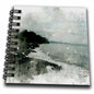 3dRose Cloudy Seaside Beach Image Of Watercolor - Drawing Books (db_349397)