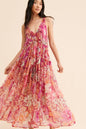 Spring Summer Women Clothing Bohemian Retro Stitching Maxi Dress
