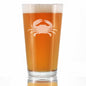 Crab - Cute Nautical Theme Gifts for Beach House - 16 Ounce Pint Glass