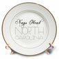 3dRose Alexis Design - American Beaches Typography - American Beaches. Decorative Text Nags Head, North Carolina - Plates