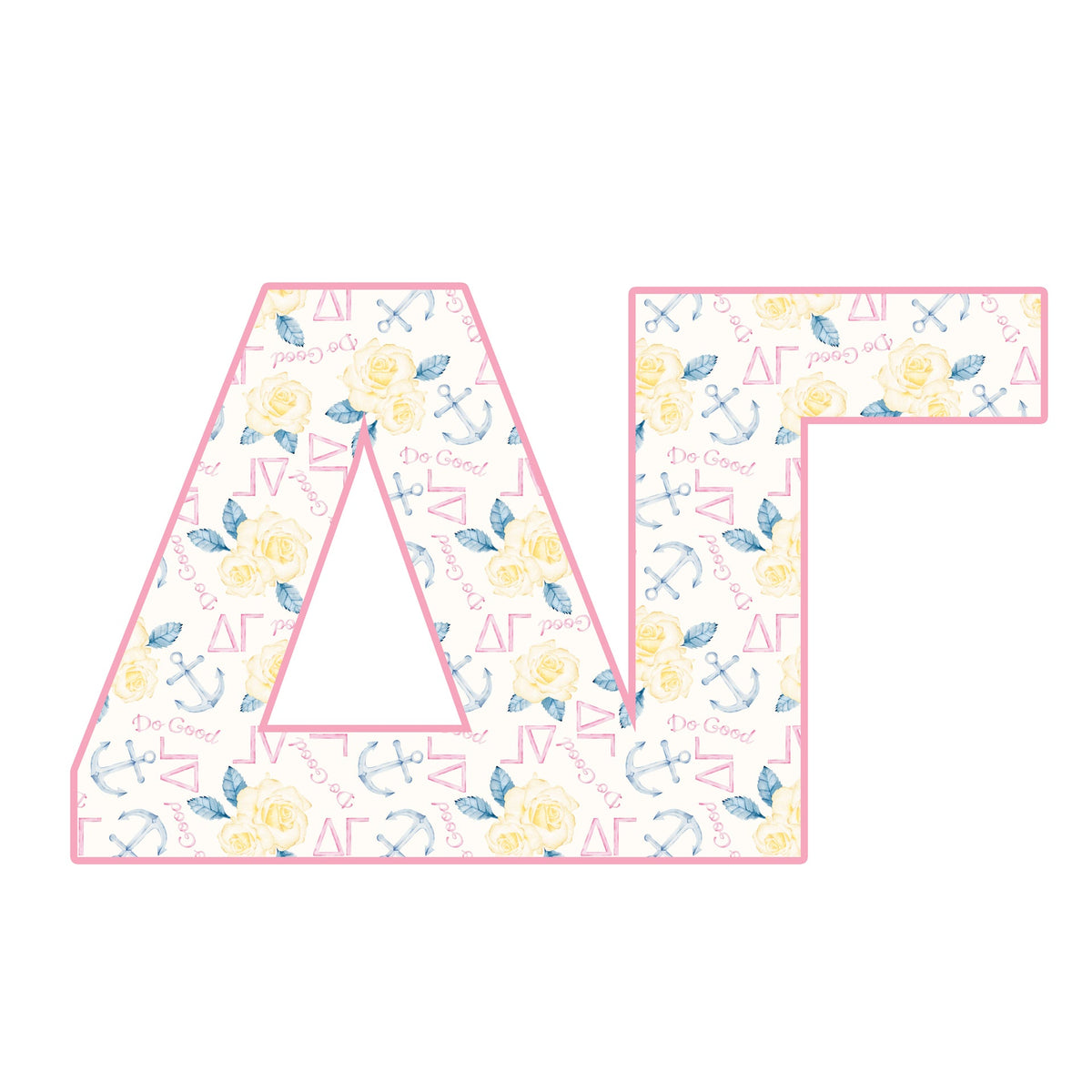 Delta Gamma Acrylic Shelf Decor