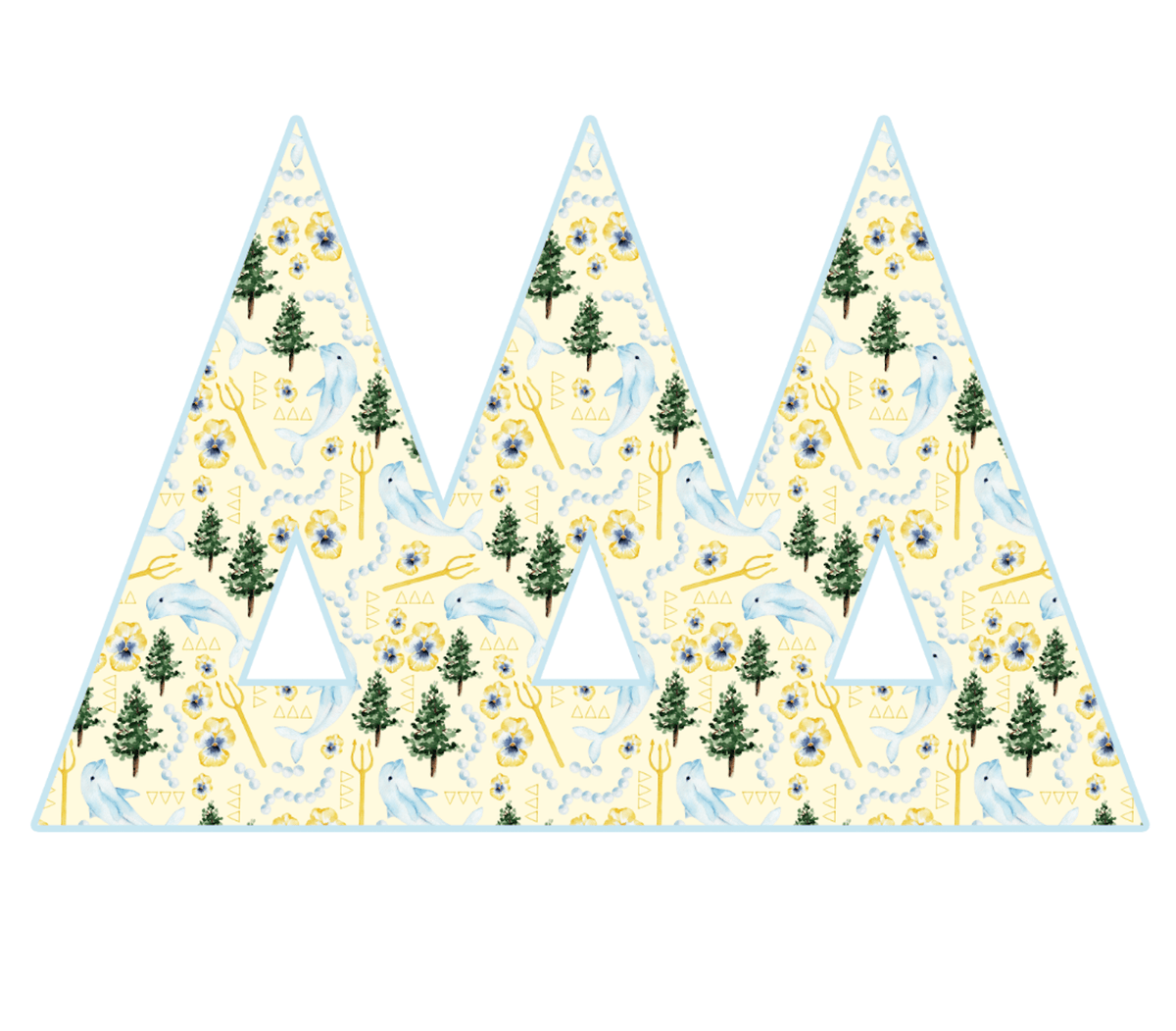 Tri Delta Door Hanger